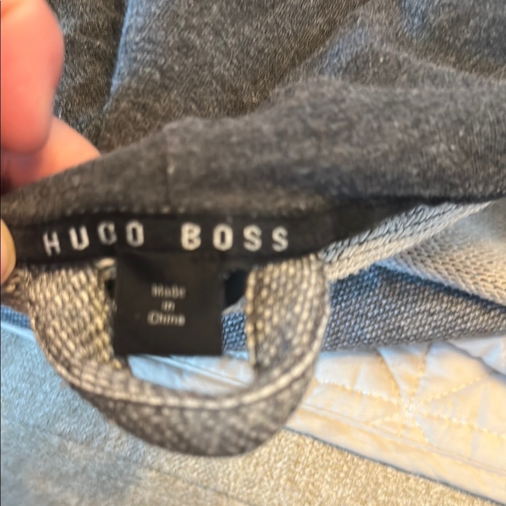 Hugo Boss Gray Hooded Robe - Picture 5 of 5